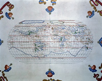Atlas of Joan Martines, Messina, 1582. World map of the lands known in the 16th century.