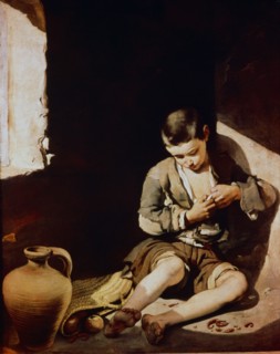 'The little beggar' (1650?) by Bartolome Murillo.