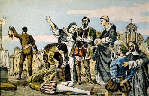 Execution in Villalar in 1521 of the three commoner leaders: Juan de Padilla, Juan Bravo and Fran?