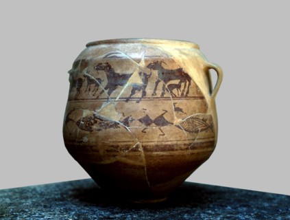 Goats vessel, from the necropolis of Cabecico del Tesoro in Verdolay (Murcia).