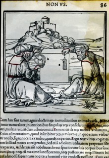 Engraving from 'De Arquitectura', Venice edition of 1511, from the work of Vitruvius: constructio?
