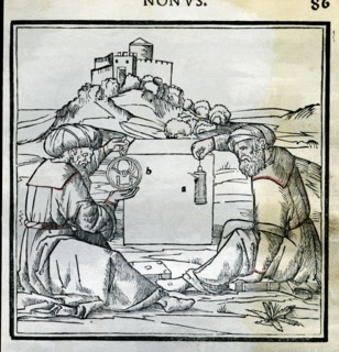 Engraving from 'De Arquitectura', Venice edition of 1511, from the work of Vitruvius: constructio?