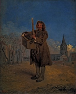 Oil on canvas by Jean-Antoine Watteau entitled 'The Savoyard Boy with marmot' (1716), located in ?