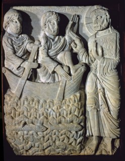 'The Vocation of St. Peter', sculptural relief, marble, c. 1160-1165, from the Monastery of San ?