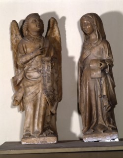 Annunciation', sculpture group in marble representing the Archangel Gabriel and the Virgin Mary, ?