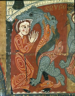 Front of the altar in the chapel of Santa Margarita, detail Table with scenes of the martyrdom of?