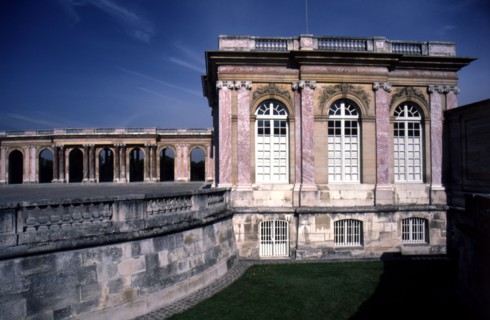 Architectural detail of a side of the Grand Trianon palace.