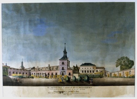The garden of the horse in the Buen Retiro' (1778), Madrid.