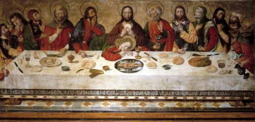 'Last Supper', oil Painting by an anonymous author.