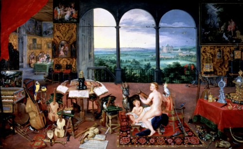 'The Hearing', 1617, by Jan Brueguel.