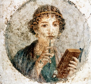 Sappho, fresh from the Herculaneum.