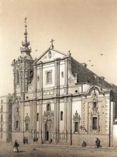 Old Convent of Montserrat in Madrid, work started in 1668 by Sebastian Herrera and continued in 1?