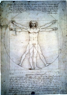 The proportion of the human figure', by Leonardo da Vinci.