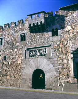 Façade of the Davila Palace in Avila.