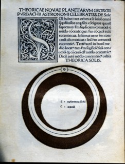 Solar theory, engraving from 'Astronomicon', published in Venice in 1485.
