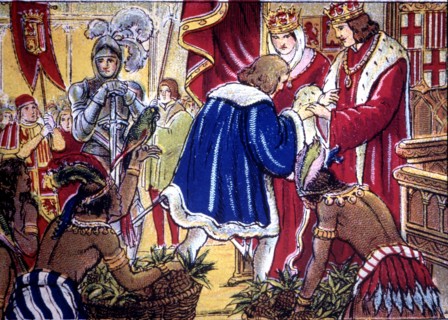 Discovery of America, Christopher Columbus in Barcelona is received by the Catholic Monarchs on A?