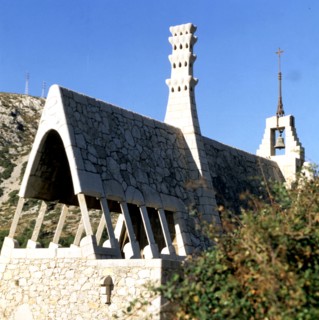 Detail of Güell cellar in El Garraf, work by Francesc Berenguer i Mestres (1866 - 1914), a discip?