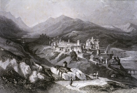 View of the city of Plasencia (Cáceres), engraving in 'Voyage Pittoresque en Espagne et en Portug?