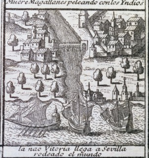 The ship Victoria on arrival to Seville in 1522, it was one of the five ships of Magellan's exped?