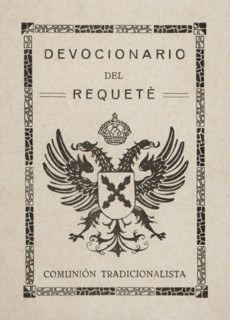 Cover of the 'Prayer of the Requeté' approved by the Ecclesiastical Authority in Burgos, on Augus?