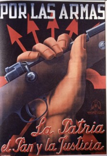 Spanish Civil War (1936-1939), poster 'Por las armas' (For weapons), original by Cabanas, publish?