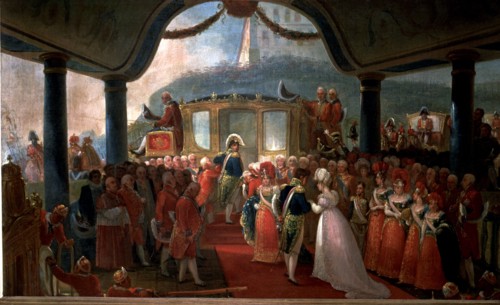 Arrival in Brazil of Maria Leopoldina of Austria, first Empress of Brazil.
