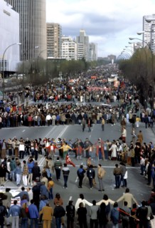 Demonstration in Madrid against NATO.