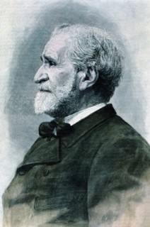 Giuseppe Verdi (1813-1901), Italian composer, engraving 1893.