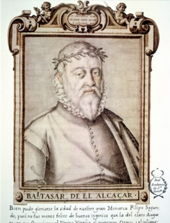 Baltasar de Alcázar (1530-1606). Spanish poet. Portrait in the 'Libro de descripción de verdadero?