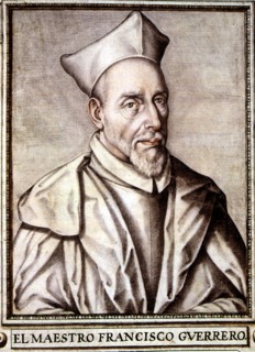 Francisco Guerrero (1528-1599). Spanish composer, engraving in the book 'Libro de descripción de ?