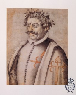 Francisco de Quevedo y Villegas (1580-1645), Spanish writer, portrait in the 'Book of description?