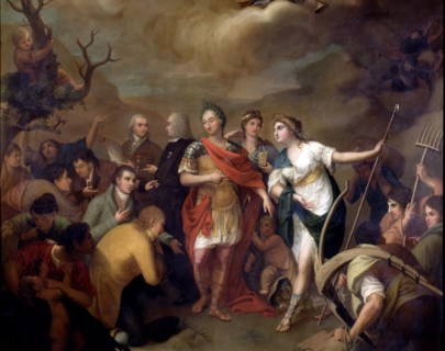 'Giving the land to settlers of Sierra Morena' Carlos III (1717-1788), King of Spain.