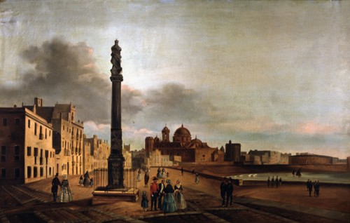 View of the southern fields, oil on canvas.