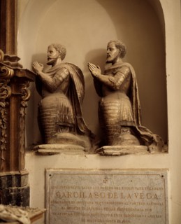 Sepulchre of poet Garcilaso de la Vega (1501-1536) in the chapel of the University of Toledo.