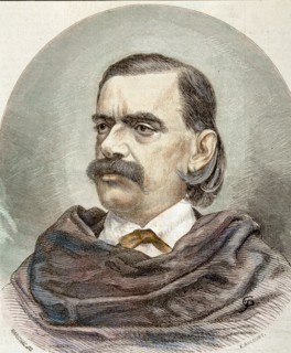 Manuel Fernández y González (1821-1888), Spanish writer and novelist, engraving in the magazine '?