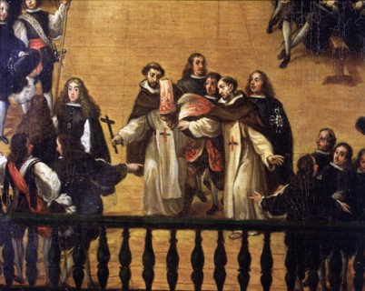 Auto-da-fé in the Plaza Mayor of Madrid, 1683. Detail of a Painting by Francisco Rizi.