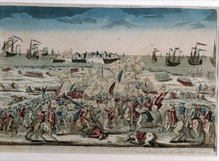 Uprising of Portugal, battle of Remportee, Spanish and French troops commanded by Count of Aranda.