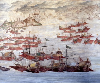 Aid of Tunisia and Ceuta, 1578, fresco in the Palace of Santa Cruz.