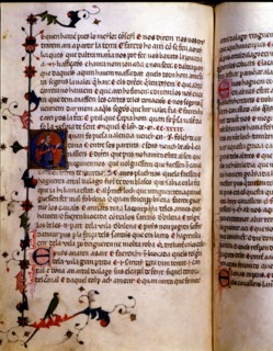 Illuminated page of the Chronicle of James I or 'Llibre dels feyts del Rey en Jacme'.