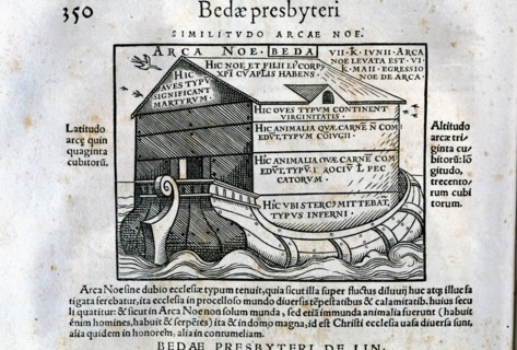 De Linguis gentium libellus, engraving with Noah's Ark.