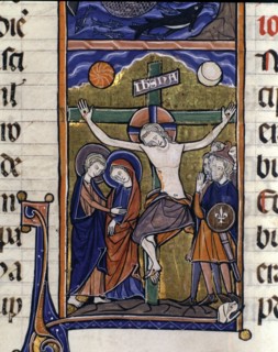 The Calvary, miniature in the 'Sacred Bible, volume IV. New Testament', manuscript on parchment m?