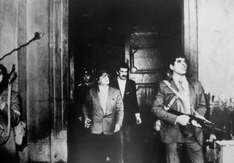 Salvador Allende Gossens (1909 - 1973), last photo of the President of Chile, made ??during the i?