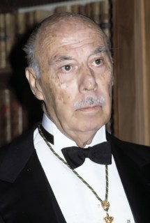 Guillermo Diaz Plaja (1909-1984), Spanish writer, photo 1985.