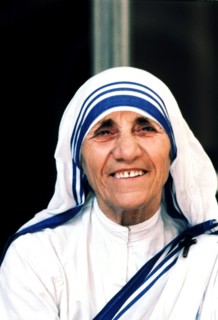 Agres Gonxa Bojaxhiu, Mother Teresa, called 'Teresa' ((1910-1997), Nobel Peace Prize 1979, photo ?