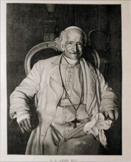 Leon XIII, Vincenzo Gioacchino Pecci (1810-1903), pope from 1878-1903, engraving in the 'Ilustrac?