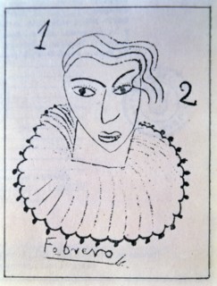 Drawing by Federico Garcia Lorca (1899-1936) held in Buenos Aires to illustrate one of his own po?