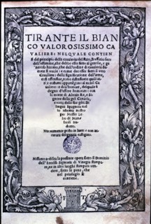 Tirant lo Blanc' by Bernat Martorell, cover of the edition in Italian language, printed in Venice?
