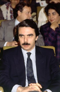 José María Aznar (1953 -) President of the government of Spain and Partido Popular politician, ph?
