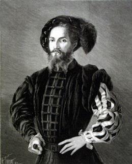 Cesar Borgia (1475-1507), ecclesiastical and political, engraving of Spanish and American Illustr?