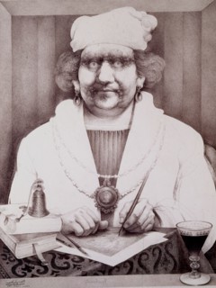 Van Rijn Harmenszoon called Rembrandt (1606-1669), Dutch Painting.er and engraver, engraving, 1972.